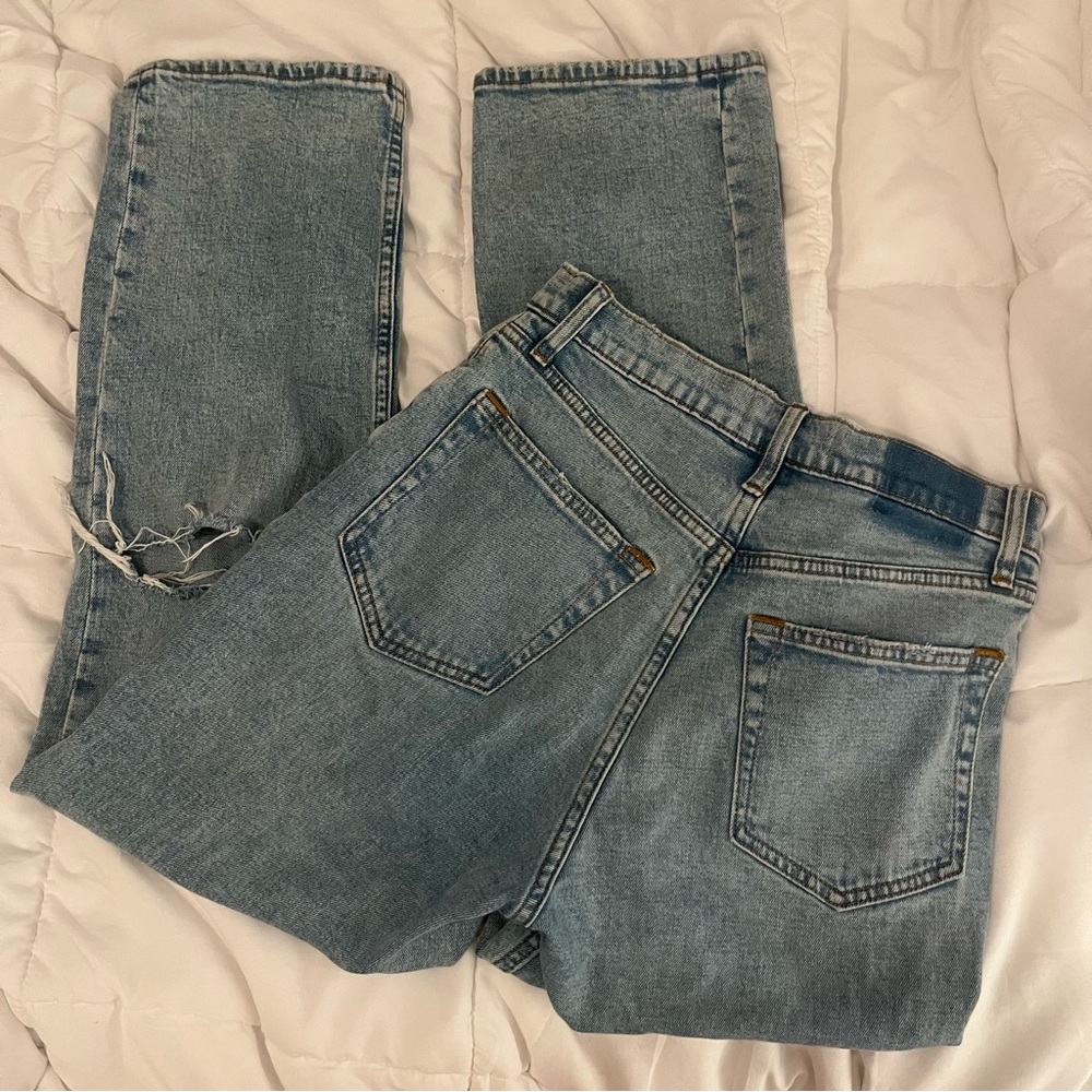 Abercrombie & Fitch The Ankle Straight Ultra High Rise Jean — Curve Love